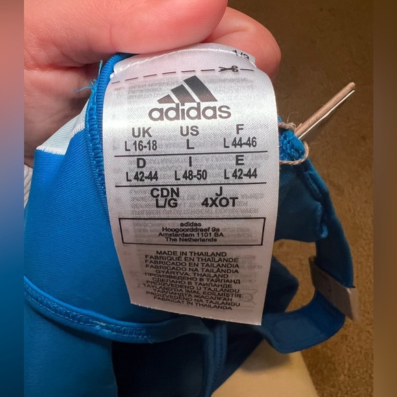 Adidas Blue Sports Bra Women’s Large (Brand New) - Picture 6 of 6